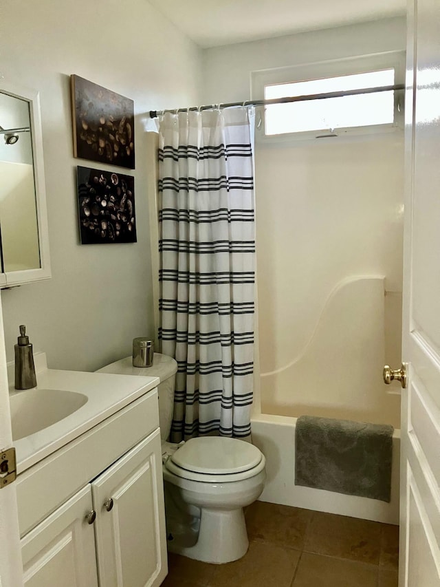 25 Shore Rd, Somers Point, NJ 08244 - bathroom featuring vanity, tile patterned floors, and shower / tub combo