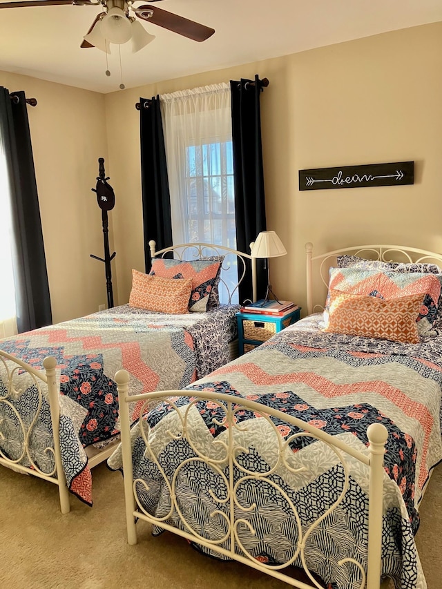 25 Shore Rd, Somers Point, NJ 08244 - bedroom featuring carpet and a ceiling fan