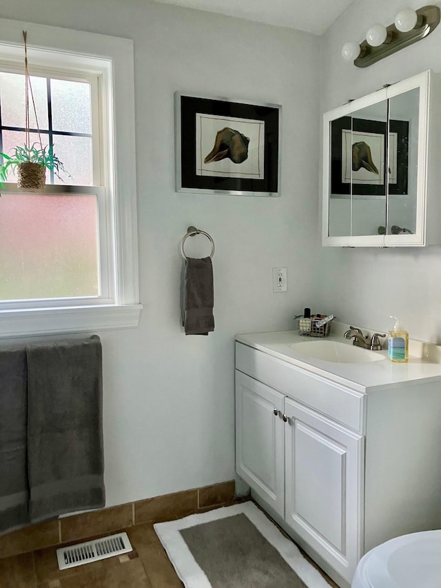 25 Shore Rd, Somers Point, NJ 08244 - bathroom with vanity and tile patterned floors