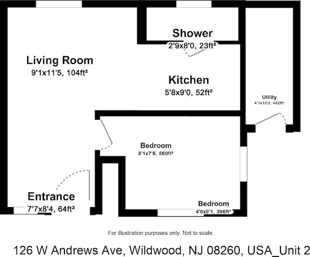 126 W Andrews Ave, Wildwood, NJ 08260 - view of home floor plan