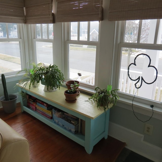 interior details featuring wood finished floors