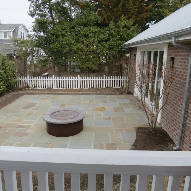 view of patio / terrace with fence