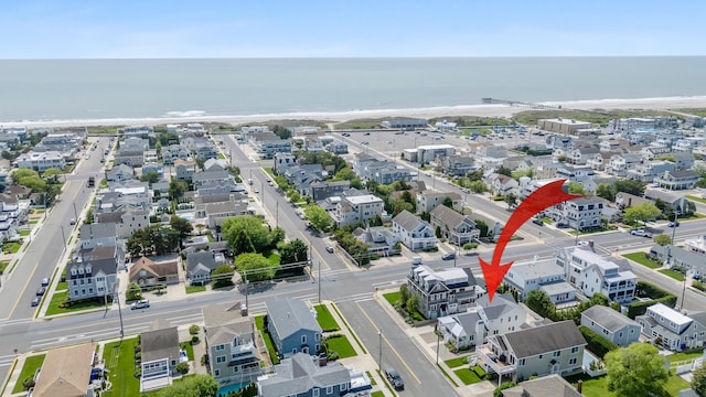 108 27th St, Avalon, NJ 08202 - aerial perspective of suburban area with expansive coastline