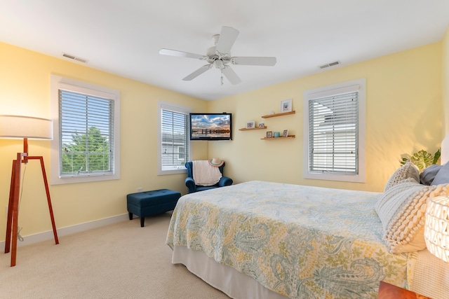 108 27th St, Avalon, NJ 08202 - carpeted bedroom featuring baseboards and a ceiling fan