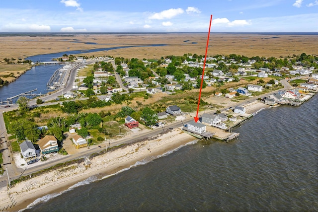 94 Delaware Ave, Fortescue, NJ 08321 - drone / aerial view with a water view