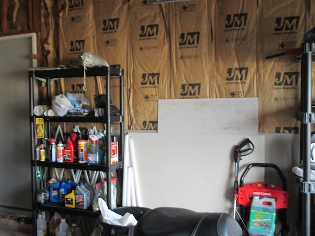 view of storage room