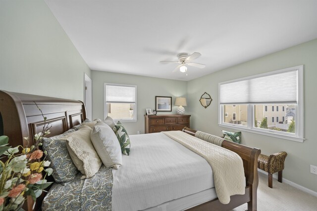 2026 6th Ave Unit S, Avalon, NJ 08202 - bedroom with carpet, a ceiling fan, and baseboards
