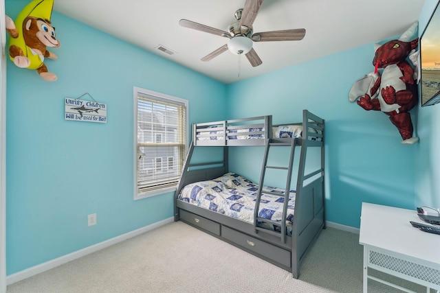 145 W Andrews Ave Unit 100, Wildwood, NJ 08260 - bedroom with carpet and a ceiling fan