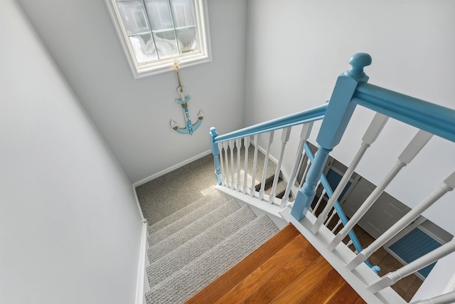145 W Andrews Ave Unit 100, Wildwood, NJ 08260 - staircase with carpet floors and baseboards
