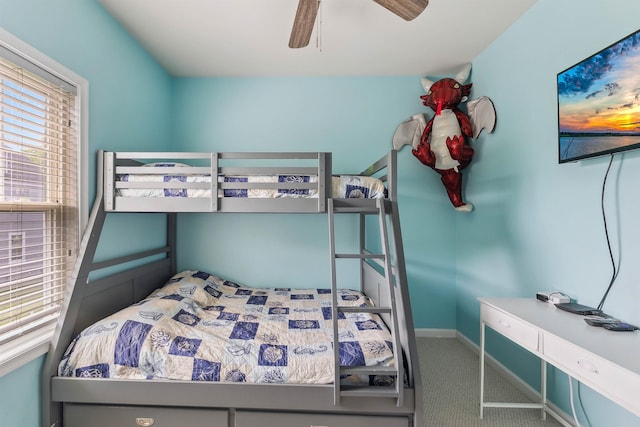 145 W Andrews Ave Unit 100, Wildwood, NJ 08260 - bedroom featuring carpet flooring and a ceiling fan