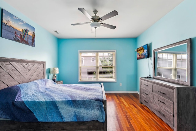 145 W Andrews Ave Unit 100, Wildwood, NJ 08260 - bedroom featuring wood finished floors and ceiling fan