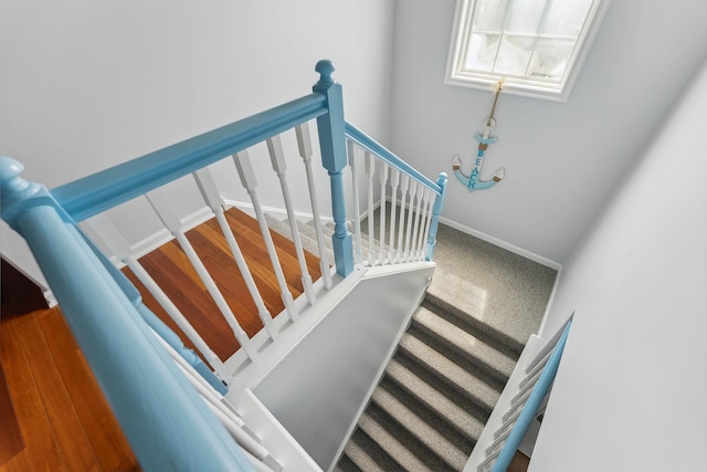 145 W Andrews Ave Unit 100, Wildwood, NJ 08260 - staircase with baseboards and carpet