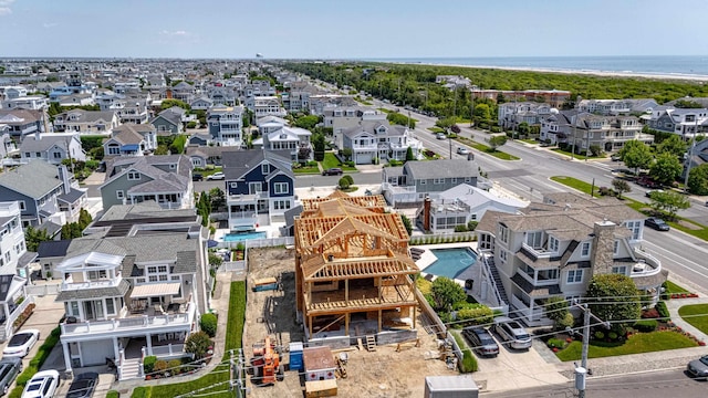 215 60th St, Avalon, NJ 08202 - aerial perspective of suburban area with a nearby body of water