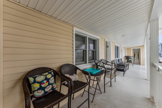 view of patio / terrace featuring covered porch