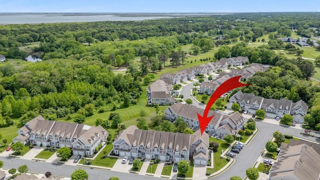 201 Saint Andrews Dr Unit 201, Swainton, NJ 08210 - aerial view of residential area featuring a nearby body of water and a heavily wooded area