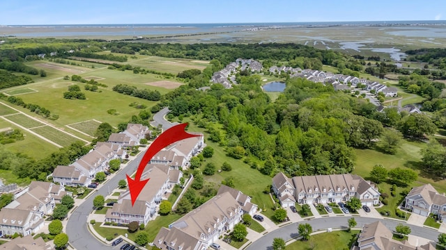201 Saint Andrews Dr Unit 201, Swainton, NJ 08210 - aerial view of property's location with a large body of water and nearby suburban area