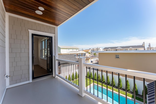 427 E 5th Ave, North Wildwood, NJ 08260 - balcony with view of pool and a residential view