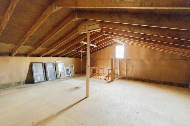 view of attic