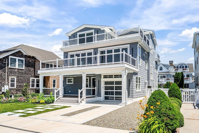 151 37th St, Avalon, NJ 08202 - back of property featuring a balcony and a porch