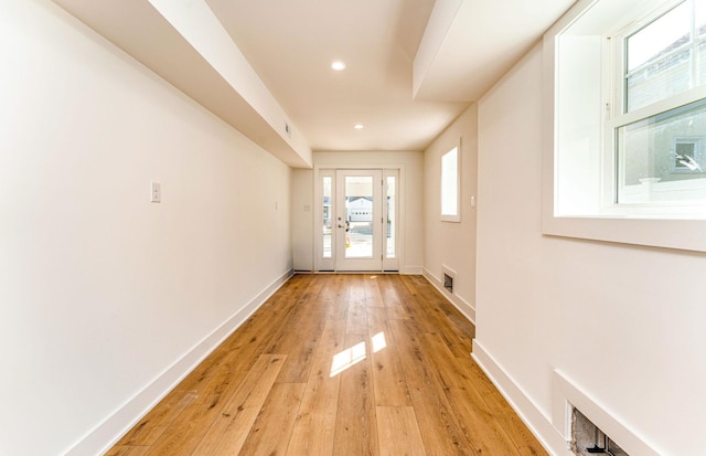 116 W Columbine Rd W, Unit West, Wildwood Crest, NJ 08260 - doorway to outside with light wood-type flooring and recessed lighting