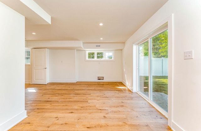 116 W Columbine Rd W, Unit West, Wildwood Crest, NJ 08260 - unfurnished room featuring light wood finished floors and recessed lighting