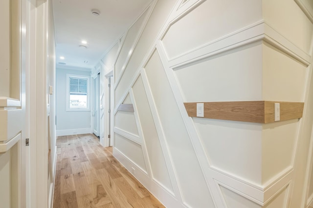 2045 W Ave, Ocean City, NJ 08226 - corridor featuring light wood-style floors and ornamental molding