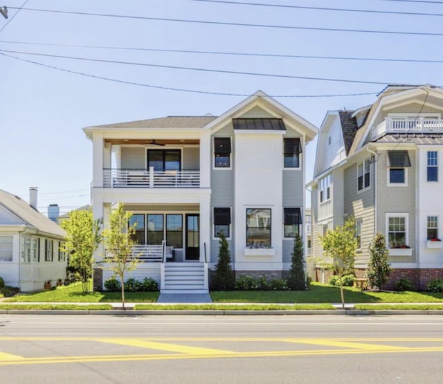 2045 W Ave, Ocean City, NJ 08226 - view of front of property with a balcony