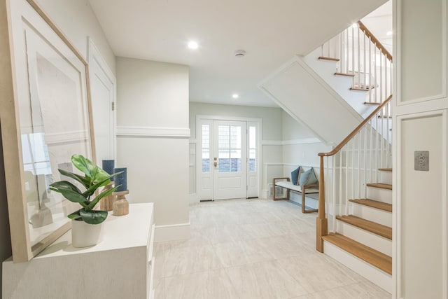 2045 W Ave, Ocean City, NJ 08226 - entrance foyer with stairs and recessed lighting