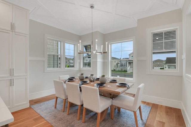 2045 W Ave, Ocean City, NJ 08226 - dining space with light wood-type flooring, healthy amount of natural light, and baseboards