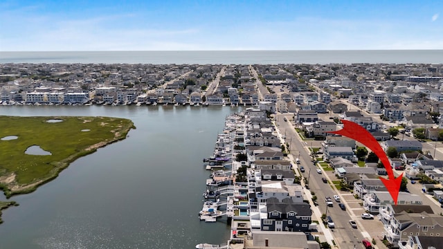 460 20th St Fl 2Nd, Avalon, NJ 08202 - aerial overview of property's location with a large body of water and nearby suburban area