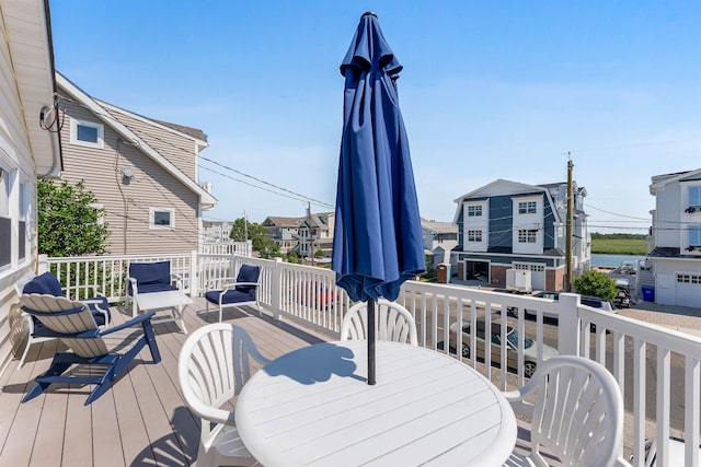 460 20th St Fl 2Nd, Avalon, NJ 08202 - wooden terrace featuring a residential view