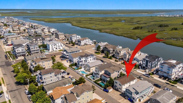 460 20th St Fl 2Nd, Avalon, NJ 08202 - aerial view of property and surrounding area with a nearby body of water
