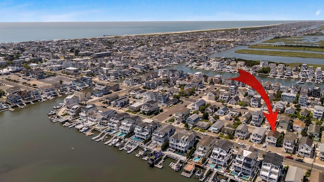 460 20th St Fl 2Nd, Avalon, NJ 08202 - view of property location with a large body of water and numerous boat docks