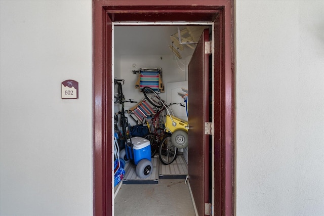 view of storage room