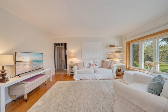 717 Third Ave, West Cape May, NJ 08204 - living area with wood finished floors and crown molding