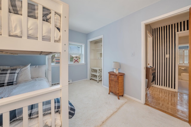 717 Third Ave, West Cape May, NJ 08204 - carpeted bedroom featuring baseboards and heating unit