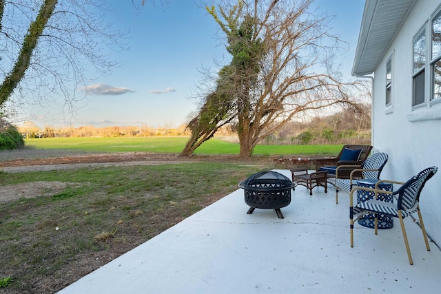717 Third Ave, West Cape May, NJ 08204 - view of patio / terrace with an outdoor fire pit