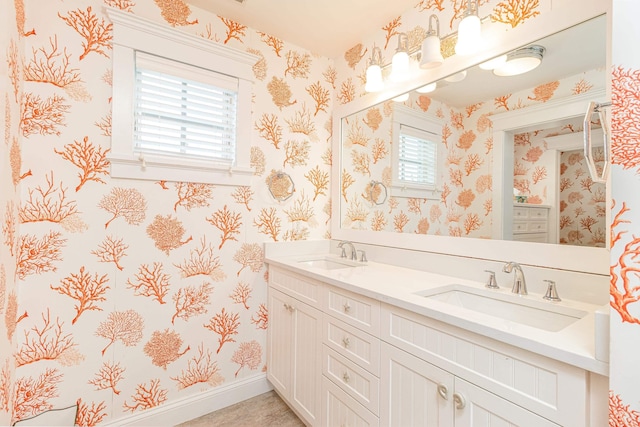 bathroom with vanity