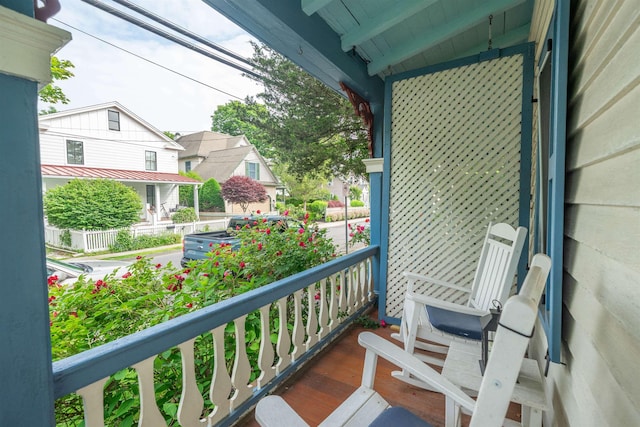 8281/2 Corgie St, Cape May, NJ 08204 - covered porch with a residential view