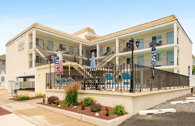 417 E 22nd Ave Unit 101, North Wildwood, NJ 08260 - view of property featuring stairs