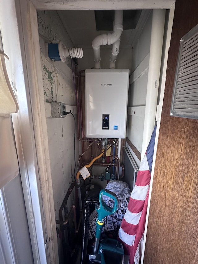 435 W Pine Ave, Wildwood, NJ 08260 - utility room with tankless water heater