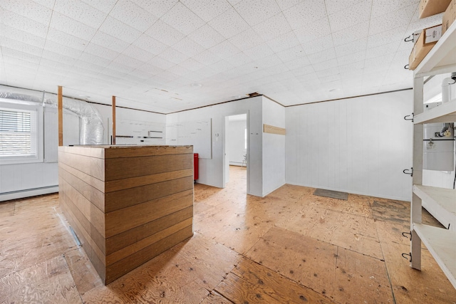 interior space with baseboard heating