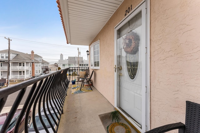 view of balcony