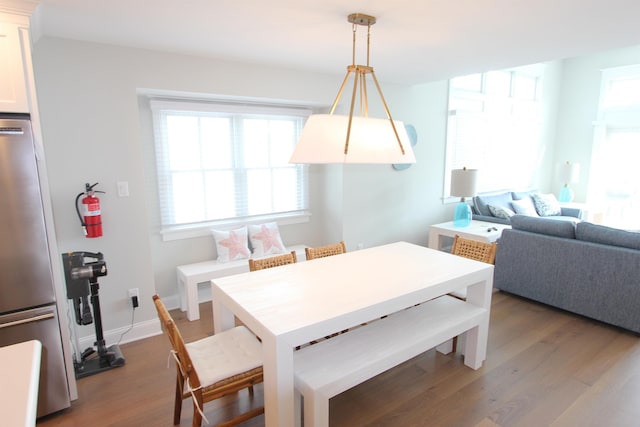 286 24th St Unit 286, Avalon, NJ 08202 - dining area featuring wood finished floors and baseboards