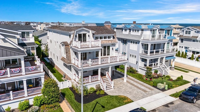 65 E 24th St, Avalon, NJ 08202 - bird's eye view of waterfront with a beach