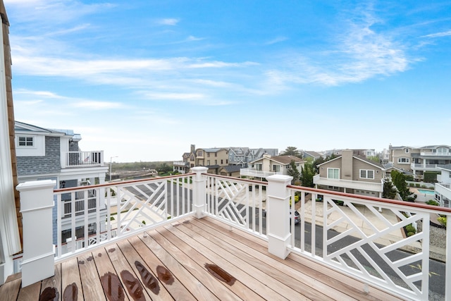 65 E 24th St, Avalon, NJ 08202 - wooden terrace featuring a residential view