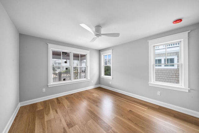 65 E 24th St, Avalon, NJ 08202 - spare room with wood finished floors and a ceiling fan