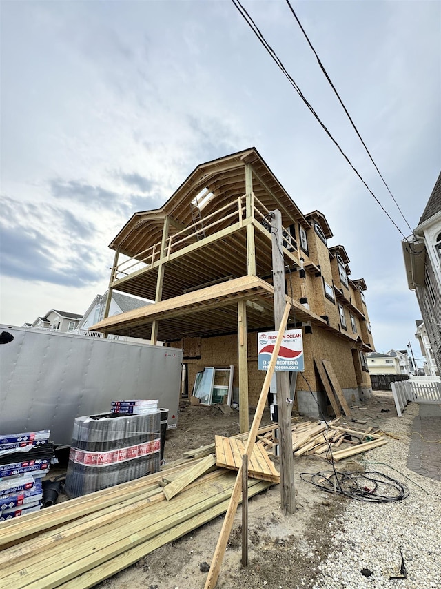 view of rear view of property