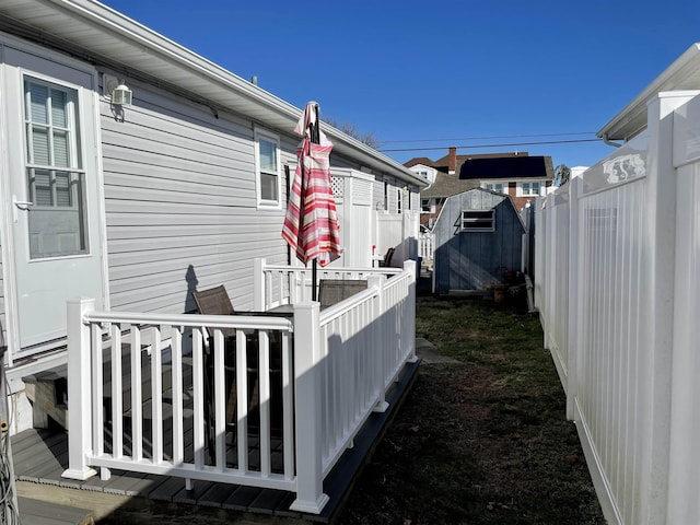 84018403 New Jersey Ave, Wildwood Crest, NJ 08260 - view of property exterior featuring a wooden deck