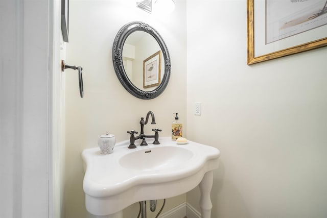 bathroom with a sink